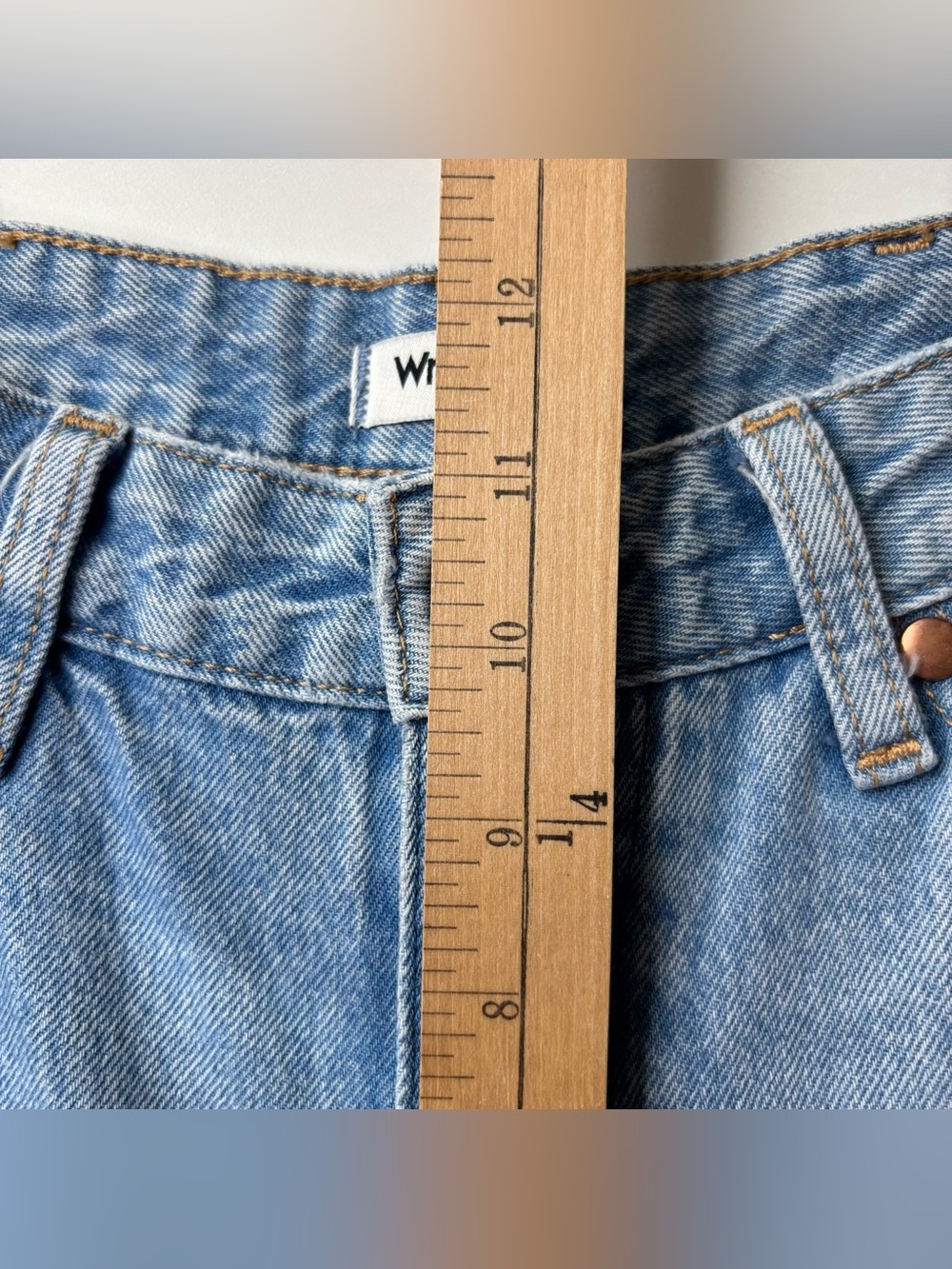 Wrangler Wild West High Rise Straight Jeans 603 Light Wash 27x28 - Picture 14 of 15